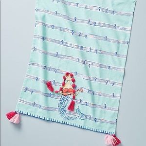 Anthropologie mermaid tea towel
